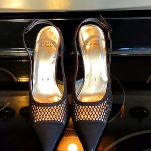 Stuart Weitzman size 7 Strappy Pump Heel Black